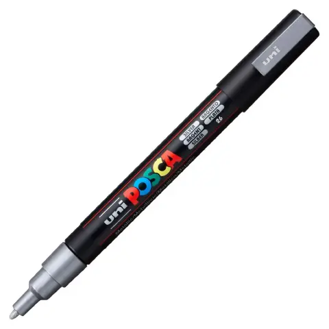 PENNARELLO UNI POSCA PUNTA FINE ARGENTO