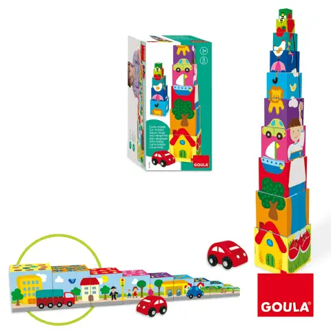 Torre Cubi Impilabili Puzzle la Citta