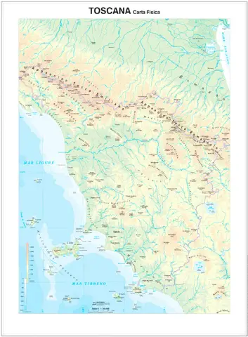 Carta Geografica Regionale Toscana