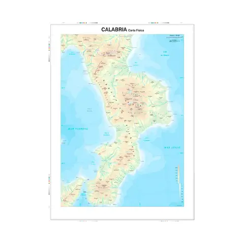 Carta Geografica Regionale Calabria