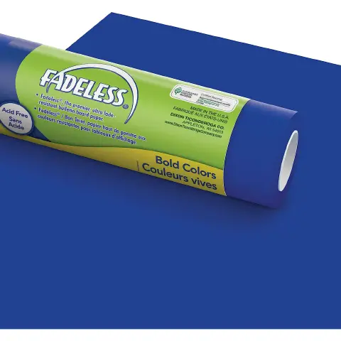 Carta per Sfondi cm. 122 x 3,6 mt. Blu Royal