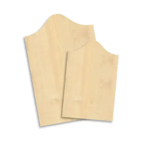 Piccolo Tagliere in Legno Naturale - 12 x 22 cm - confezione 6 pz