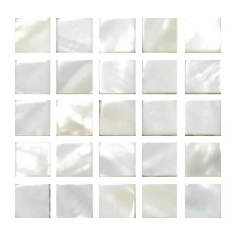 Tessere Mosaico Marmorizzate Bianco
