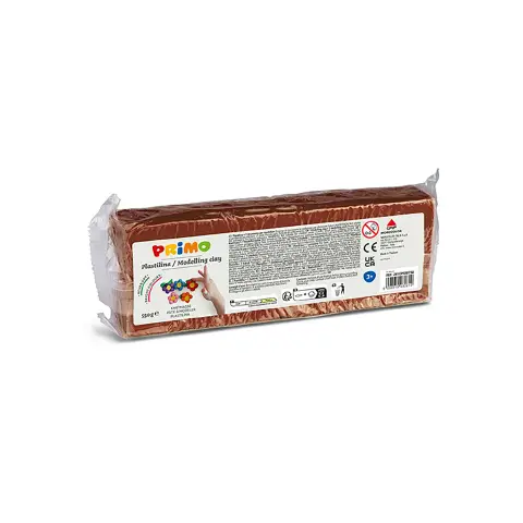 Plastilina Primo panetto 550 gr Marrone