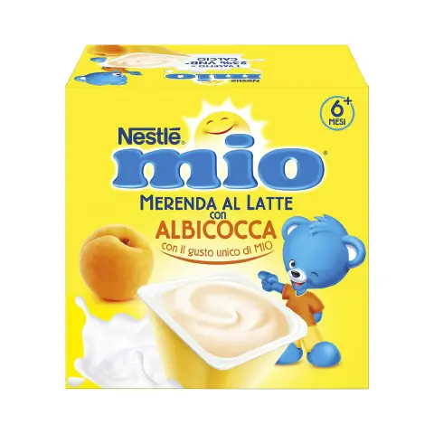 Merenda al Latte Albicocca 4x100gr.