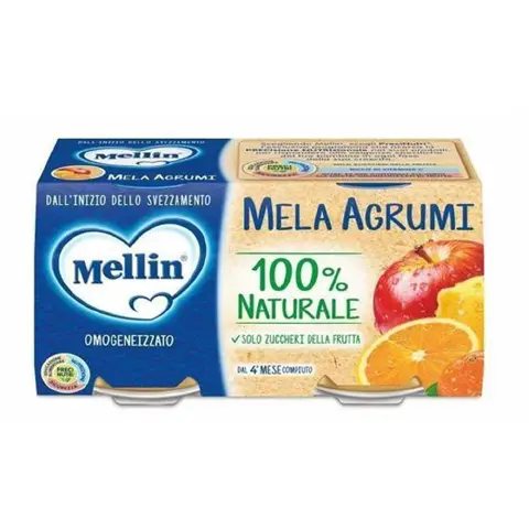 Omogeneizzato Frutta gr.100x2 Mela Arancia