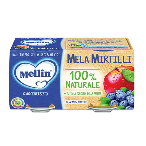 Omogeneizzato Frutta gr.100x2 Mela Mirtillo