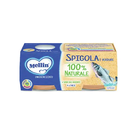 Omogeneizzato Pesce Spigola Mellin - 80g x 2