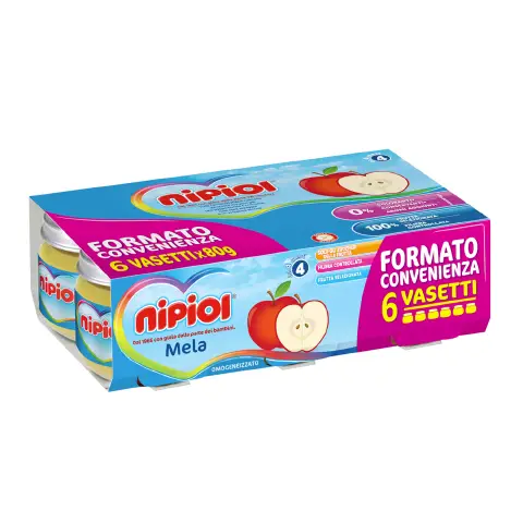 Omogenizzato Nipiol gr. 80x6 Frutta Mela