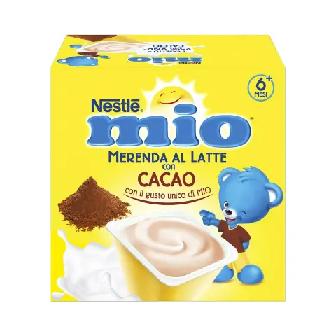 Merenda al Latte Cacao 4x100gr.