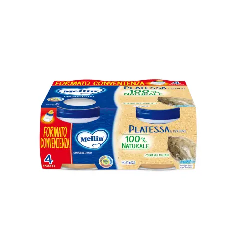 Omogeneizzato Pesce Mellin gr. 80x4 Platessa