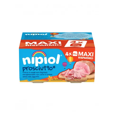 Omogenizzato Nipiol gr. 80x4 Prosciutto