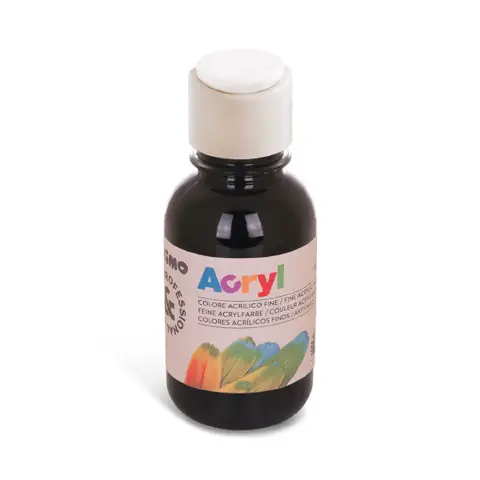 Colore Acrilico Fine Primo 125 ml. Nero