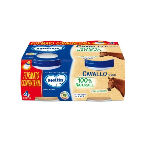 Omogeneizzato Carne Mellin gr. 80x4 Cavallo