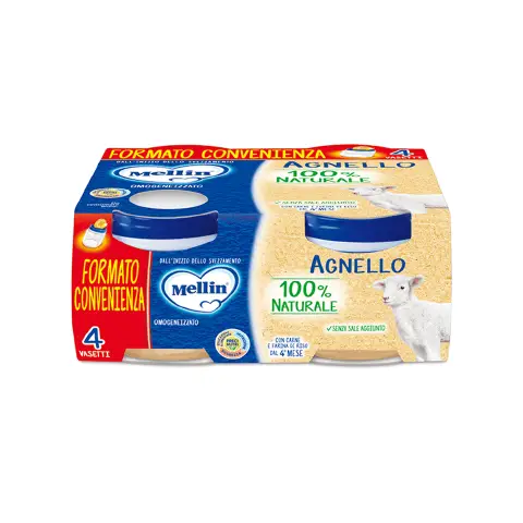 Omogeneizzato Carne Mellin gr. 80x4 Agnello
