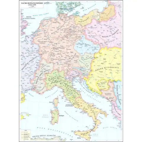 CARTINA STORICA SACRO ROMANO IMPERO