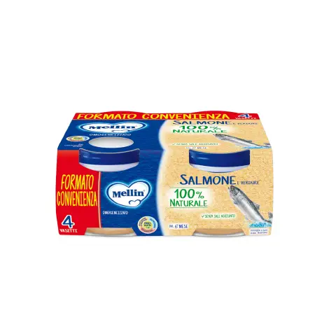 OMOGENEIZZATO PESCE MELLIN GR. 80X4 SALMONE
