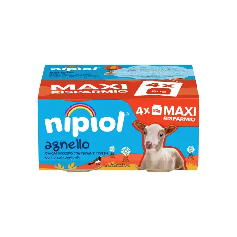 Omogeneizzato Carne Nipiol gr. 80x4 Agnello