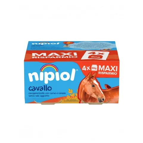 Omogeneizzato Carne Nipiol gr. 80x4 Cavallo