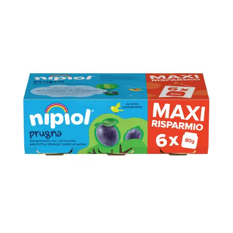 Omogeneizzato Frutta Nipiol gr. 80x6 Prugna