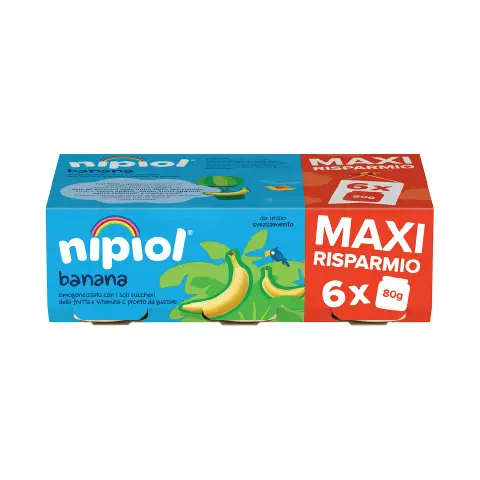 Omogeneizzato Frutta Nipiol gr. 80x6 Banana
