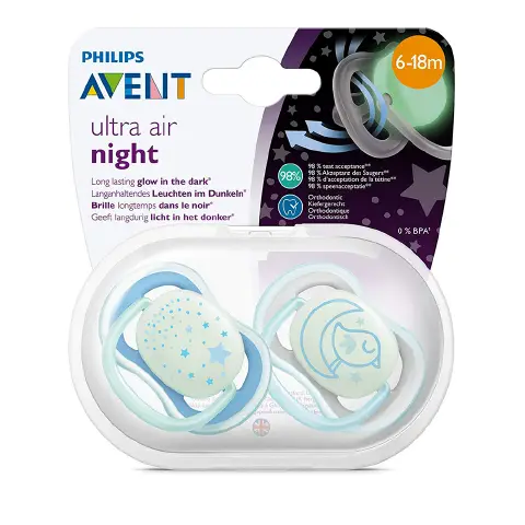 Succhietti Ultra Air 6-18 M Night Boy Pezzi 2