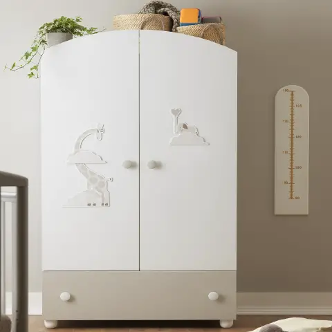 SAVANA ARMADIO BIANCO TORTORA