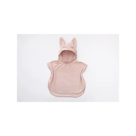 Poncho Accappatoio in Spugna 2-4 Anni Pink