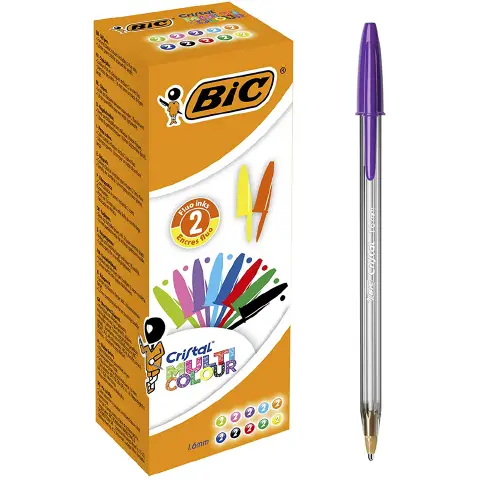 Penna Bic Cristal Multicolor - confezione 20 pz
