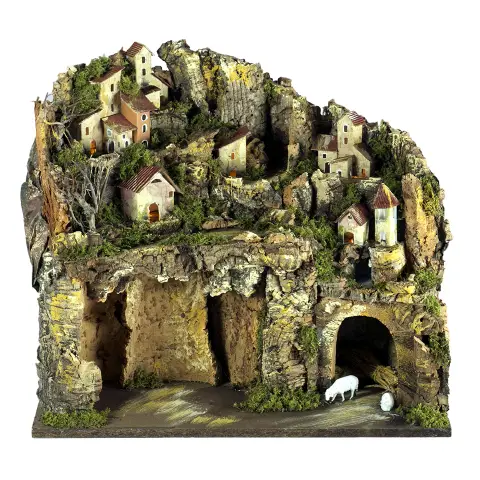 Presepe cm. 45x30x38 con Luci