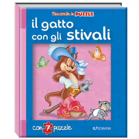Finestrelle in Puzzle Gatto Stivali