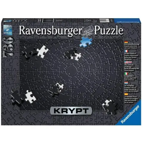 Puzzle Krypt Black 736 Pezzi