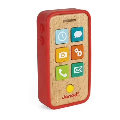 Telefono Sonoro in Legno per Bambini