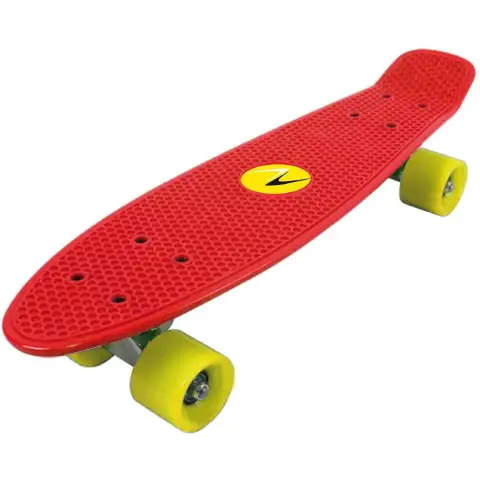 Skateboard Freedom Tavola Rossa Ruote Gialle