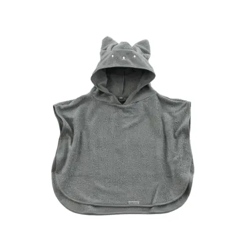 Poncho Bambino 2-4 Anni Grigio Piombo Pezzi