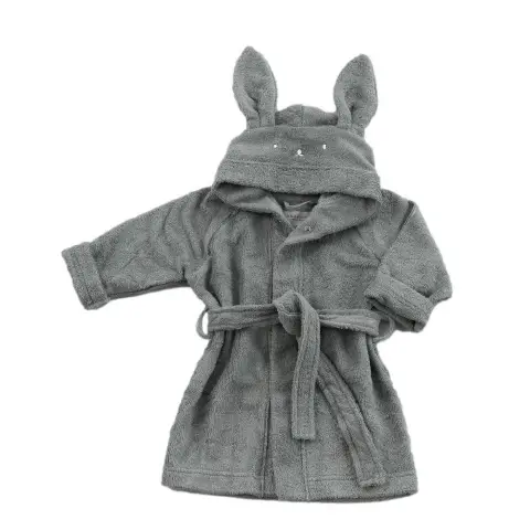 Accappatoio Bambino 2-4 Anni Grigio Piombo