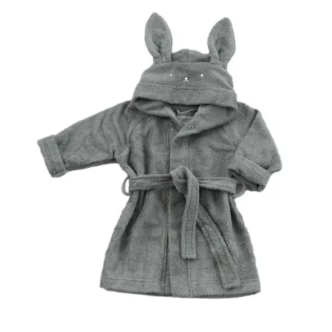 Accappatoio Bambino 4-6 Anni Grigio Piombo