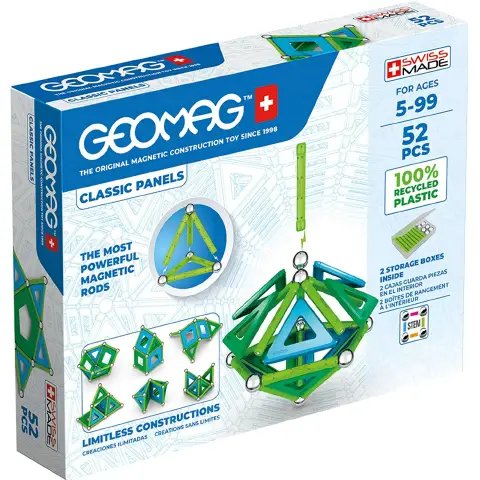 Geomag Classic Panels Green Line 52 Pezzi