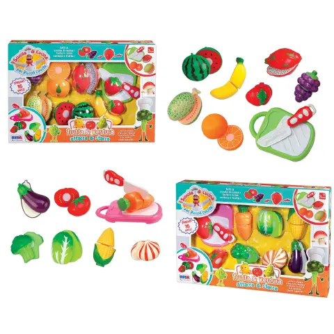 Set Frutta e Verdura Attacca Stacca