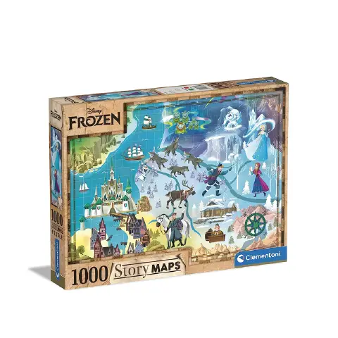 Puzzle 1000 Pezzi Disney Maps Frozen