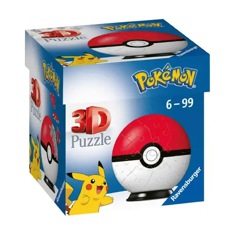 Puzzle 3d Pokeball Rossa