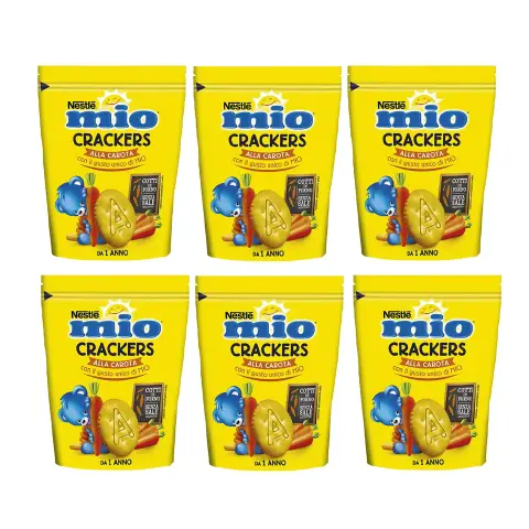 Mio Crackers Carota 100 Gr - confezione 6 pz