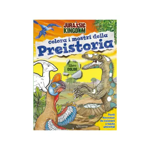 Libro Jurassic Kingdom Colora Preistoria