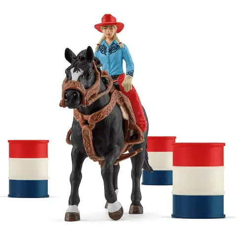 Schleich Cavallo da Rodeo con Cowgirl