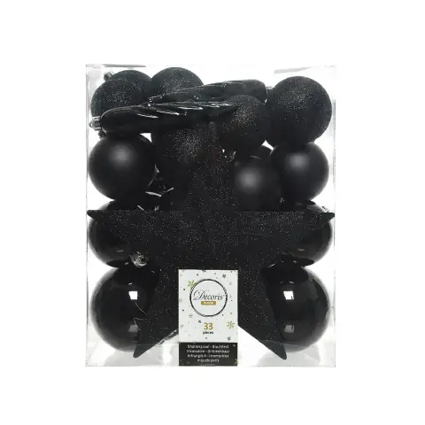 Box 33 Sfere Diametro 8cm. Black
