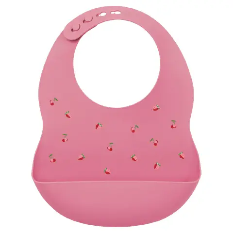 Bavaglino Morbido Stampato Rosa