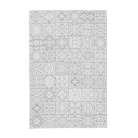 Tappeto Shiraz Bianco/Grigio 150x210