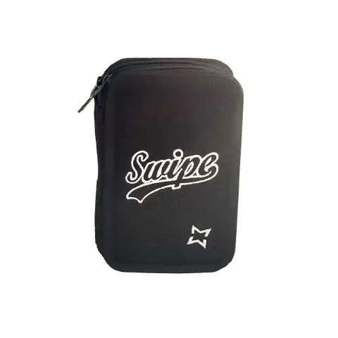 Swipe Glitter Astuccio 3 Zip Nero