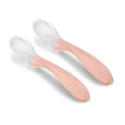 Set 2 Cucchiai in Silicone Rosa