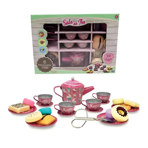 Maisonelle Sala Da Tè Con Accessori E Pasticcini